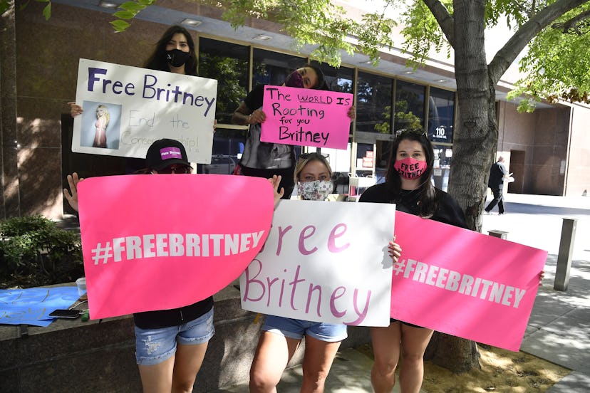 Fans gather for a #FreeBritney rally
