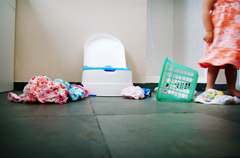 Stress can be one major reason for potty training regression.