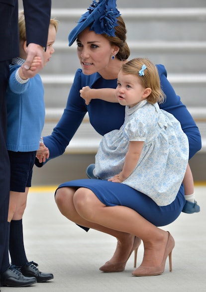 Princess Charlotte looking bored in Canada.