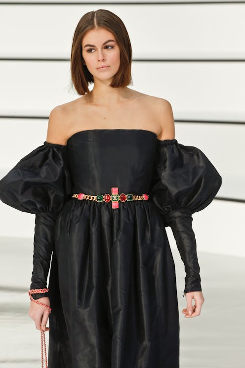 Kaia Gerber posing on the red carpet