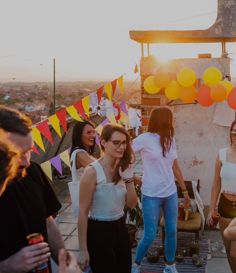 Rooftop party.