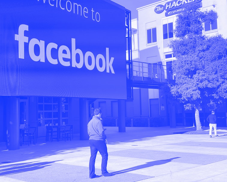 Facebook headquarters in Menlo Park, CA.