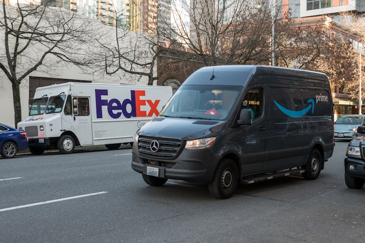 FedEx and Amazon prefer to operate in urban areas to keep costs down and efficiency up. They both re...