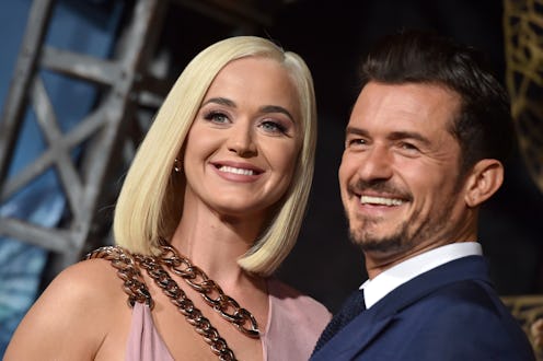 Katy Perry and Orlando Bloom at a public event