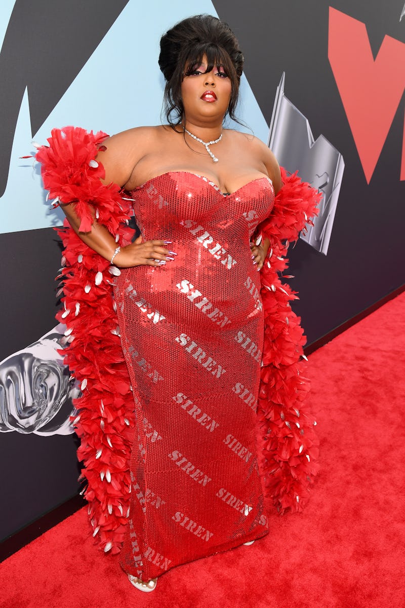 Lizzo on the VMAs red carpet