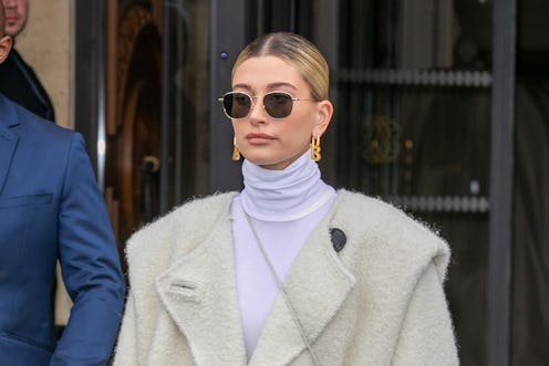 Hailey Bieber just dyed her hair a warm golden blonde color