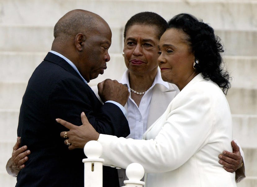 John Lewis, Eleanor Holmes Norton, and Coretta Scott King