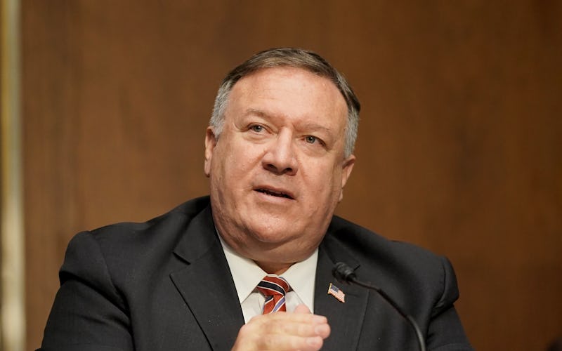Secretary of State Mike Pompeo suggested TikTok was not secure in its handling of user data, suggest...