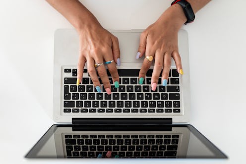 typing, manicure