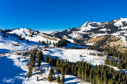 snow, mountains, nature
