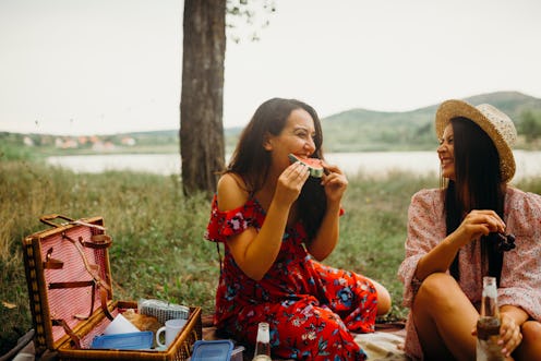 picnic, friends, laughter