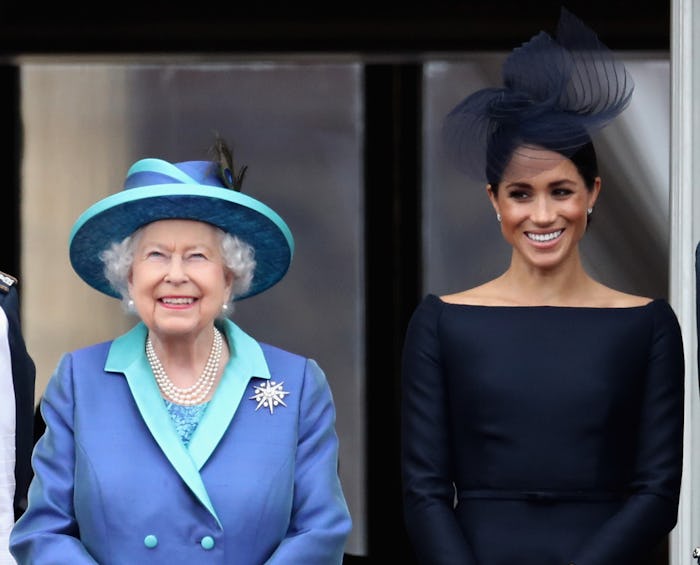 The queen took to social media to wish Meghan Markle a happy birthday by sharing a photo that could ...