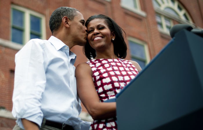 Barack Obama's birthday message from wife Michelle came with a throwback photo.