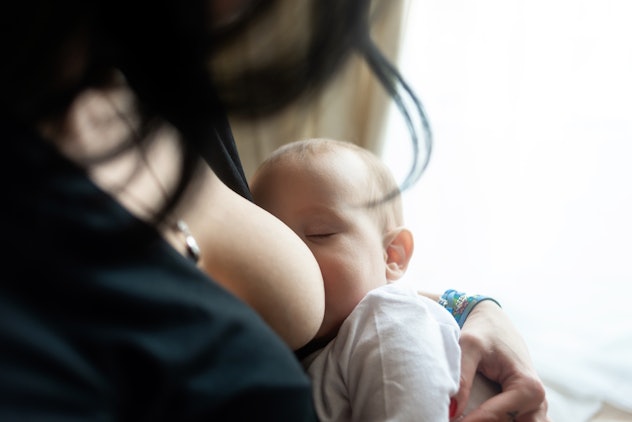 This Instagram caption for Breastfeeding Awareness month reminds parents how comforting nursing can ...