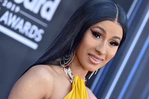 Cardi B poses on the red carpet