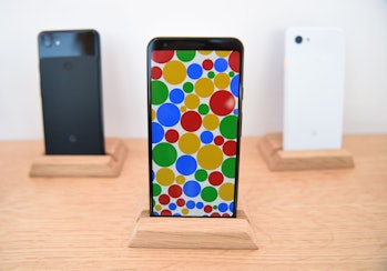 Three Google Pixel smartphones
