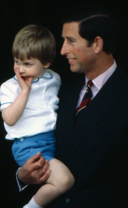 Prince Charles holds William