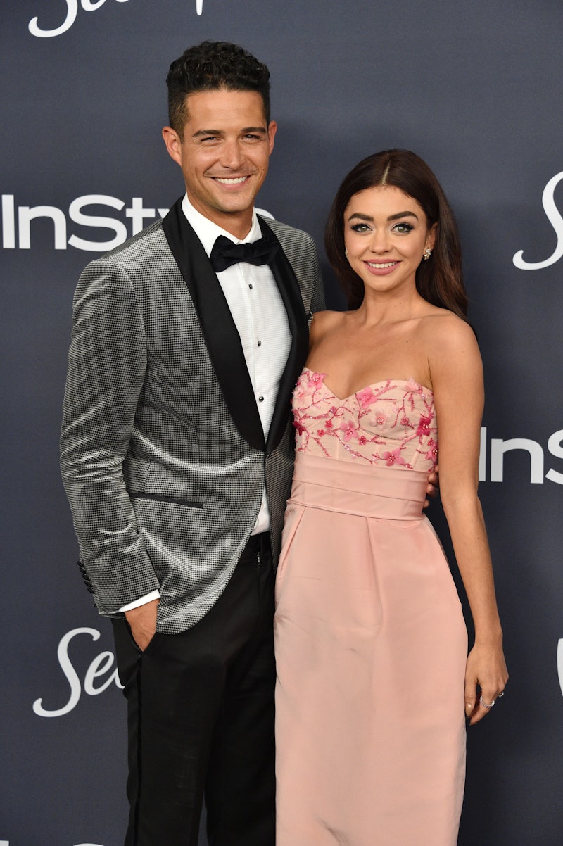 Sarah Hyland and Wells Adams celebrated their almost wedding date