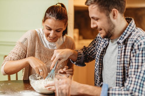 couple, baking