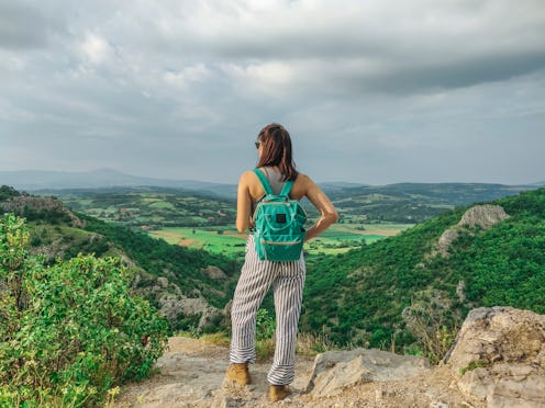 woman, travel, outdoors