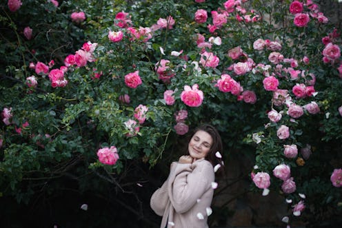 flowers, nature, woman