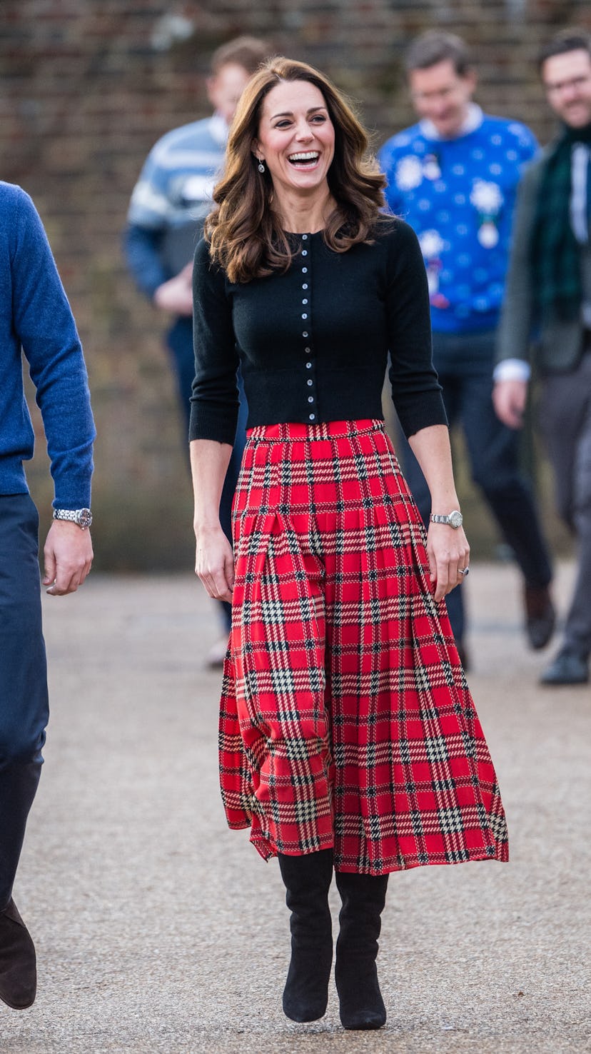 Kate Middleton Duchess of Cambridge Tartan Skirt
