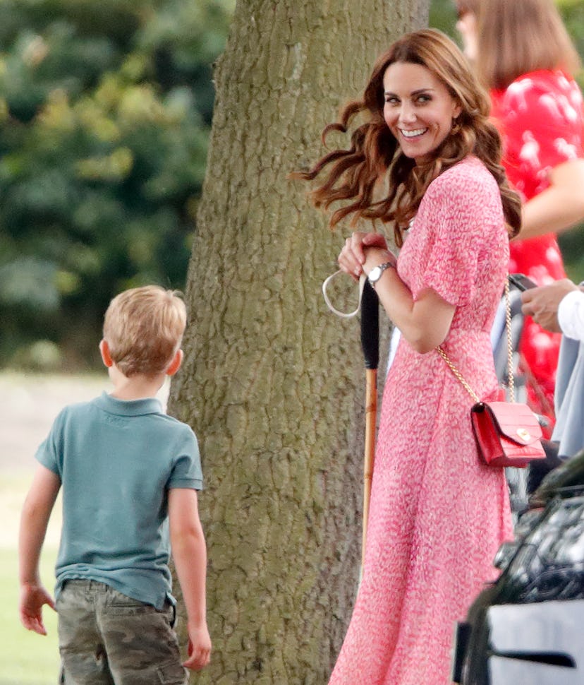 Kate Middleton Pink floral dress polo 2019