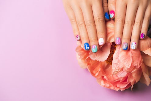 Multi-design nails will be popular in fall 2020.