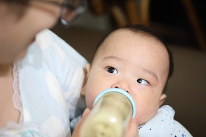 baby bottle-feeding 