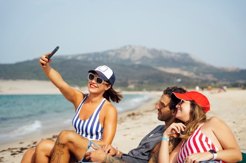 selfie, beach