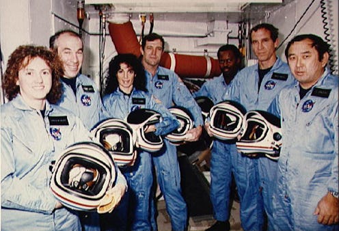 The crew of The Challenger space shuttle