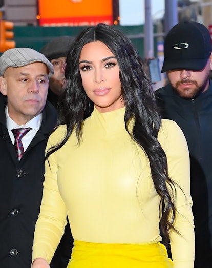 Kim Kardashian looks fierce in yellow.