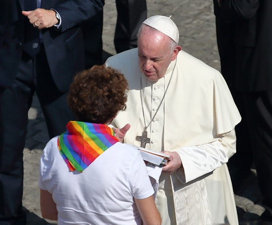Pope Francis told parents of LGBTQ+ kids to love them.