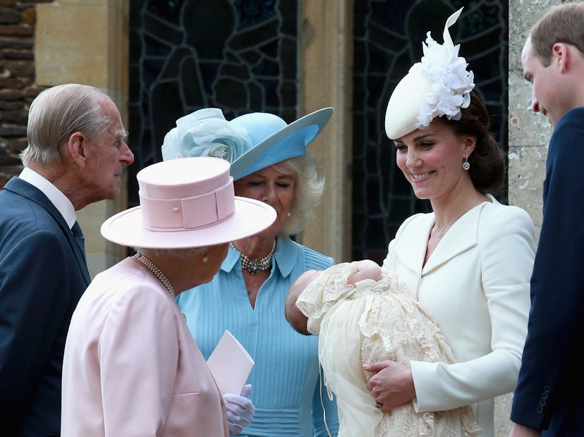 Kate Middleton shows off her baby girl to Queen Elizabeth.