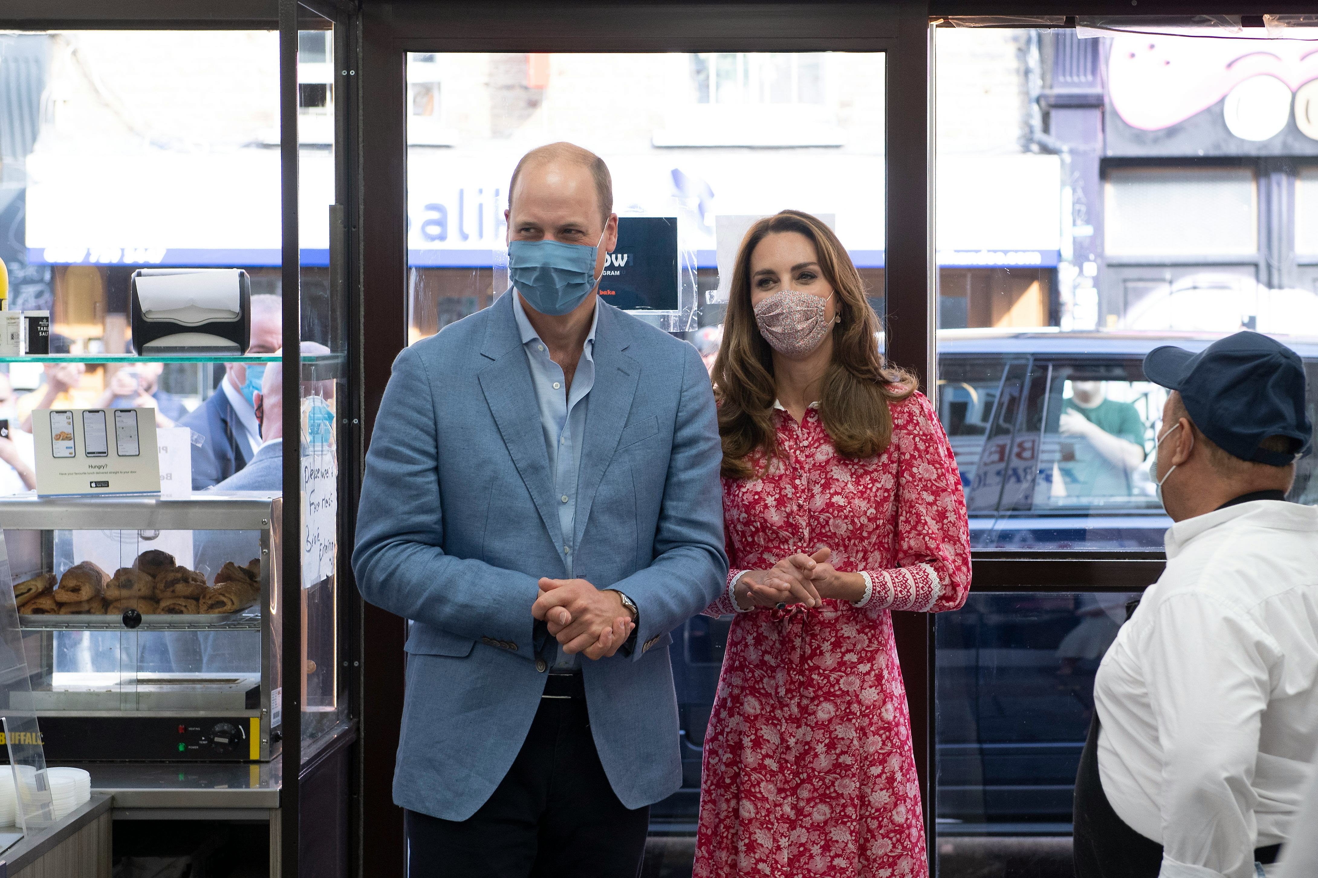 Kate Middleton and Prince William Pose With Face Masks