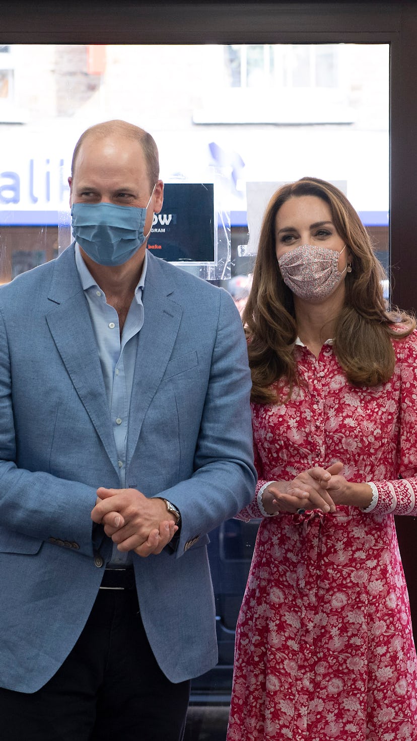 Kate Middleton and Prince William Pose With Face Masks