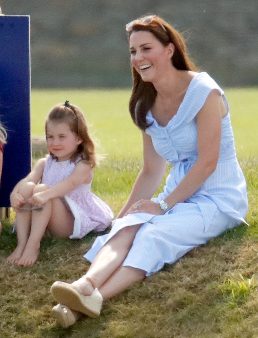 Princess Charlotte attempts to be a lady like her mom.