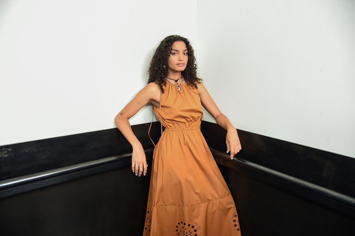 Indya Moore Backstage At Jason Wu Spring 2021 NYFW