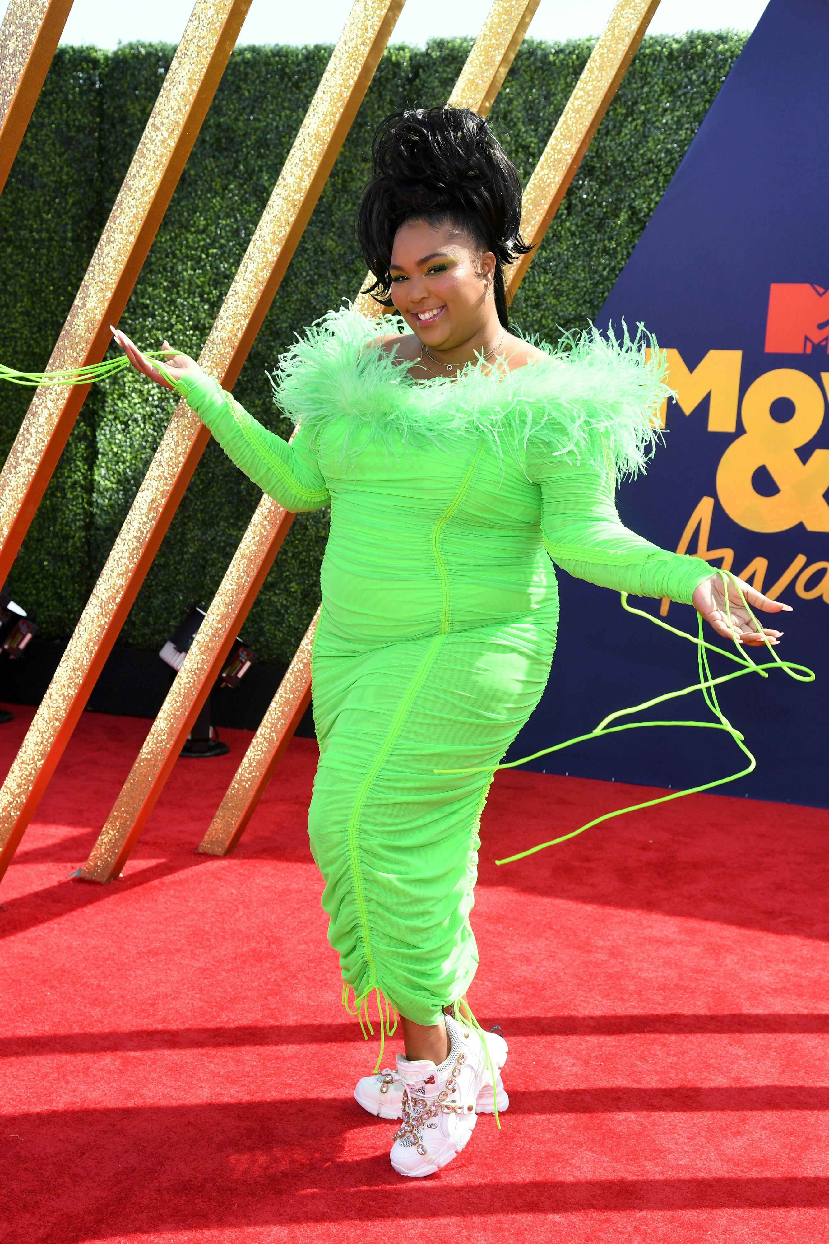lizzo green dress