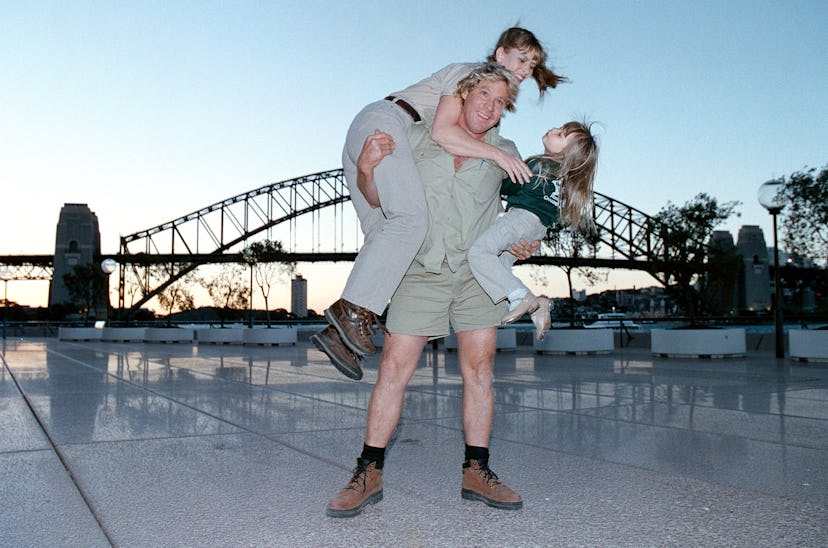 Steve Irwin holds his family together.