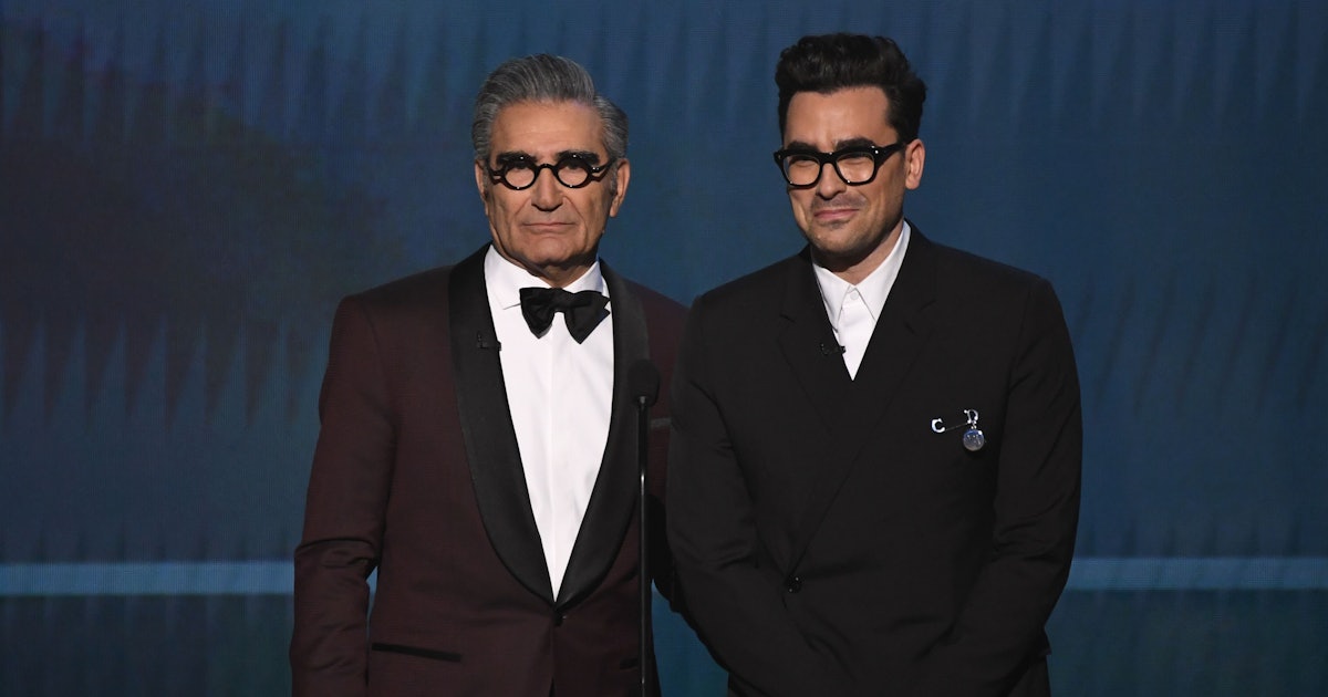 Dan Levy’s Reaction To His Dad Eugene’s Emmy Win Is The Dan Levy’s Reaction To His Dad Eugene’s Emmy Win Is The