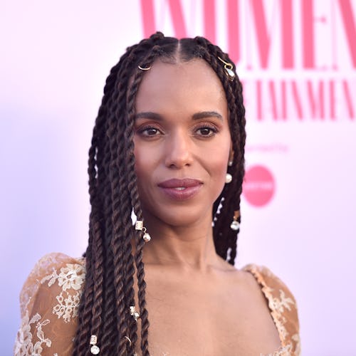 Kerry Washington's gorgeous 2020 Emmy Nails were made to match her outfit. 