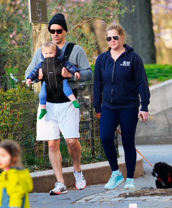 Amy Schumer's son Gene is saying "mom."