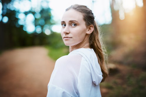 woman, outdoors