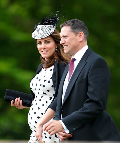 Kate Middleton didn't shy away from bold patterns while pregnant.