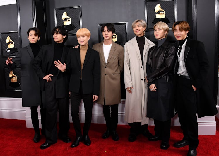 BTS attend the Grammy Awards.