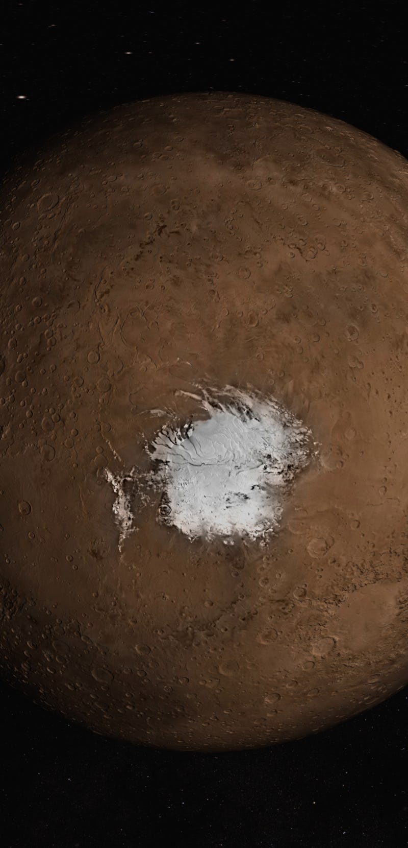 Salty water lake deep under the surface of Mars’ south pole
