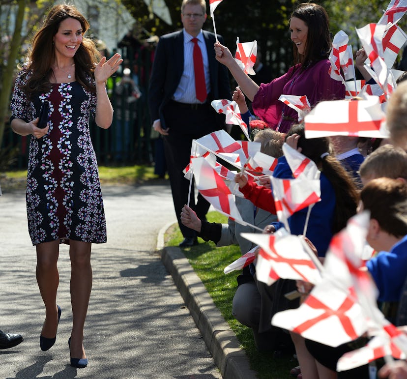 Kate Middleton also wore shift dresses while pregnant. 