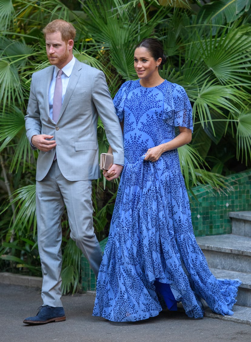 Meghan Markle wore this gown during a royal tour of Morocco. 