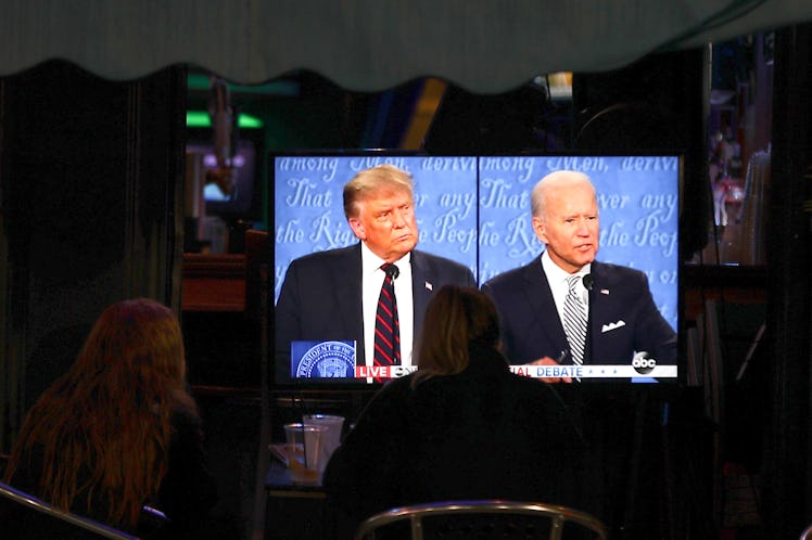 The two candidates focused briefly on climate change.